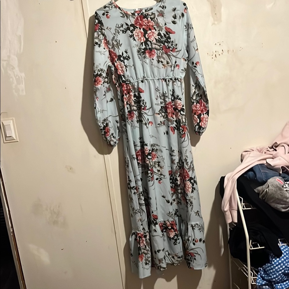 Floral Long Sleeve Dress